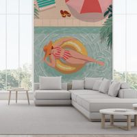 papel pintado nadar y descansar  260x270cm