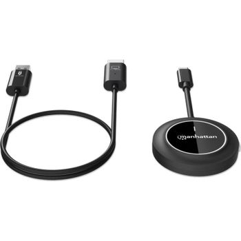 Conmutador HDMI inalámbrico Manhattan 1080p con 4 transmisores USB-C