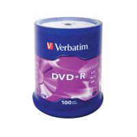 dvdr verbatim matt silver 47 gb 16x 100 unidades