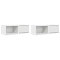 muebles de tv 2 uds blanco 80x31x255 cm madera de ingenieria