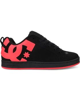 de DC SHOES ZAPATILLAS DC SHOES COURT GRAFFIK NEGRO Y ROSA BLACK HOT