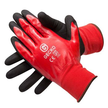 Gecko Oil Proof High Grip Gloves (Pair) - Size 8 Medium