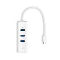 adaptador de red tp-link ue330c usb-c gigabit ethernet y hub 3xusb 30 blanco