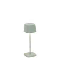 lampara de mesa led verde salvia regulable zafferano