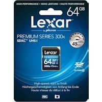 lexar 64gb class 10 sdxc 300x memoria flash clase 10 uhs-i