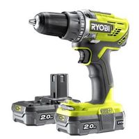 paquete ryobi taladro atornillador inalambrico  2 baterias - 18v - 2ah