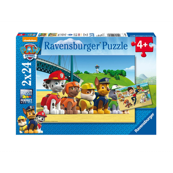 Paw Patrol - Puzzle Paw Patrol A 2 X 24 Piezas. Con mini póster incluido. (Patrulla Canina 9064)