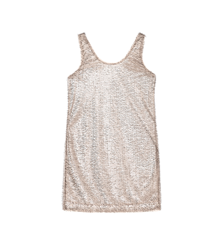 A|X Armani Exchange para mujer. XW001832AF18870M4071 Vestido Metbloom beige (M), Casual, Poliéster, Sin mangas / Tirantes