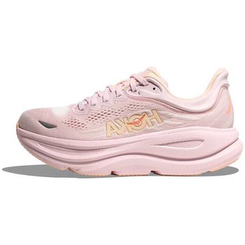 Hoka Deportivas Moda Bondi 9 W Lilac Cream Tangerine Glow para mujer