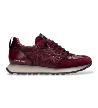 Hispanitas para mujer. HI254209 Zapatillas de Piel Kansas granate (36), 1 a 3cm, Cordones, Casual