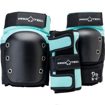 Pro-Tec Street Gear Jr 3 Pack - Sky Brown Teal/Black Youth Medium