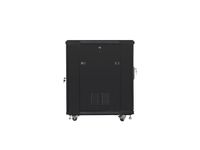 rack independiente lanberg ff01-6815-23b 19u 800 kg ventilacion y cerradura negro