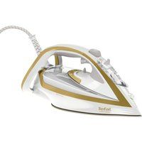 turbo pro anti-scale fv5676 steam iron - white  gold white