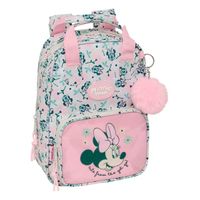 safta minnie mouse minty mochila infantil - bolsillo frontal - tarjeta id - hombreras acolchadas - asa forrada - 45l - 200x80x280mm - color rosa pastel