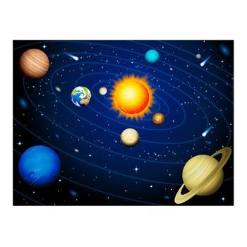 Papel Pintado 3d - El Sistema Solar (200x154 Cm)