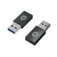 conceptronic donn pack 2 adaptadores otg usb-a 30 macho a usb-c hembra