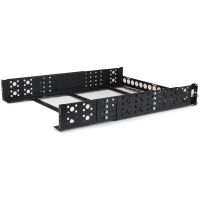 carril de rack startechcom 2u universales profundidad ajustable 19