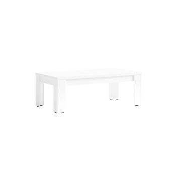 Mesa De Centro Fabio - Blanco Brillante - 135 X 47 X 70 Cm