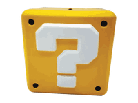 hucha - bloque interrogacion super mario plastico 12cm