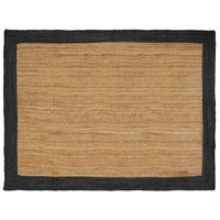 alfombra de area gris oscuro 200 x 290 cm yute vidaxl