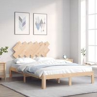 cama matrimonial  cama para adultos  estructura de cama de matrimonio con cabecero madera maciza cfw753838