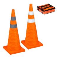 pilones plegables de en pack de 2 naranja