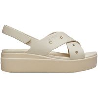 crocs sandalias sandales brooklyn 4u a brides croisees beige para mujer