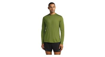 Camiseta de manga larga icebreaker  p merino 125 cool lite sphere  p 3 verde