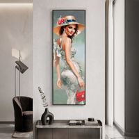 cuadro sobre lienzo lacado con marco 52x45x152 cm