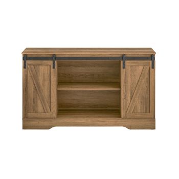 Aparador recibidor con puerta corrediza de granero madera