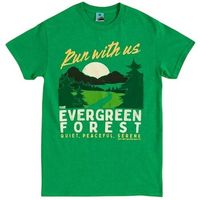 raccoons the camiseta evergreen forest para hombre