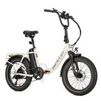 bicicleta electrica plegable bekup s3 neumaticos anchos de 20 pulgadas 48 rrv 15 ah beige