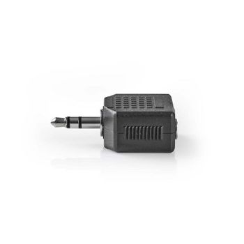 Divisor de cables de audio 3,5 mm macho a 2 hembras Nedis CAGB22945BK