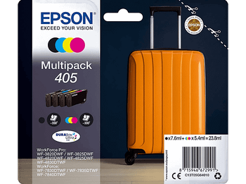 Cartucho de tinta - Epson C13T05G64010, Pack Negro + Cian Magenta Amarillo, Hasta 1650 páginas, 23.8 ml, Multicolor