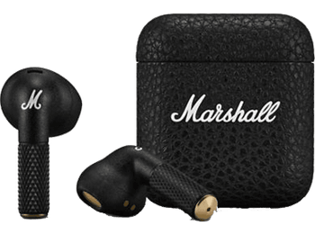 Auriculares True Wireless - Marshall Minor IV, +30h, Estuche de Carga, Black