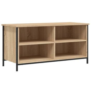 Mueble Para Tv Madera Contrachapada Roble Sonoma 100x40x50 Cm Vidaxl