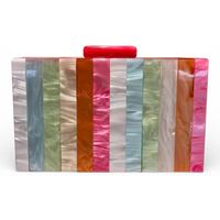 timbos bolso de mano clutch de fiesta carey color rosa multicolor 128336 para mujer