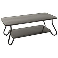 mesa auxiliar de metal negro 120x60x465