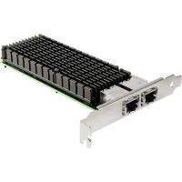 tarjeta de red inter-tech st-7214 pcie 10 gbits rj-45 pasiva doble puerto
