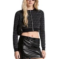 michael michael kors chaqueta deporte mk nk zip cardi para mujer