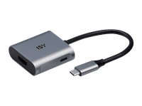 adaptador usb-c a hdmi - isy iad-1015-1 universal 31 12 cm resolucion 3840x2160 4k60hz plata