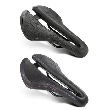Silla de Bicicleta Hollow WEST BIKING Transpirable Cómoda PU Impermeable Aerodinámica Antideslizante Cojín de Punto Cónc