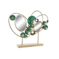 decoracion metal espejo 62x9x533 abstract dorado