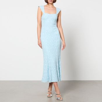 Rotate Birger Christensen Cloque Lace Dress - DK 42/UK 14