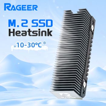 RAGEER M.2 SSD Cooler, disipador de calor de convección de aluminio resistente, enfriador NVME NGFF, disipador de calor pasivo con 38 aletas - FrostBlade 1