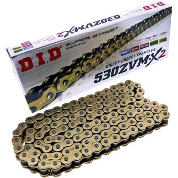 Cadena de transmisión DID 530 ZVMX2 oro