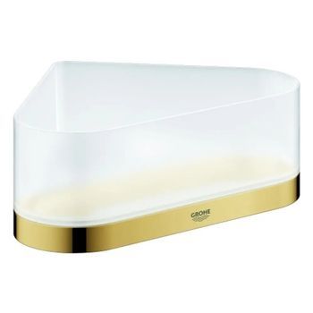 Bandeja Jabonera Esquina Con Soporte Grohe Selection Gold, 41038gl0