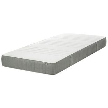 Colchón De Espuma Viscoelástica Medio Con Funda Extraíble De Poliéster Con Cremallera Blanco 90 X 200 Cm Cheer