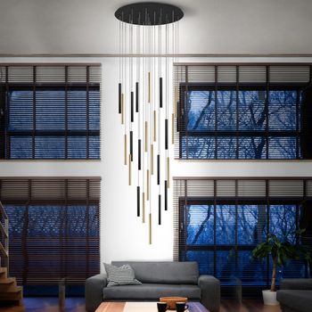 Lámpara colgante led varas (25x5w)