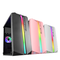 mars gaming mc-s1 caja pc gaming compacta micro-atx argb frontal 12 modos ventana lateral soporte refrigeracion liquida ventilador frgb caja argb negro blanco o rosa